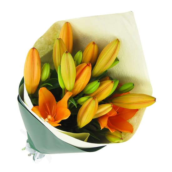 Orange Lily Bunch - Standard