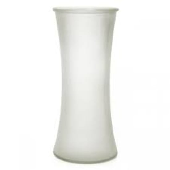 Glass Concaved Frosted Vase - Standard