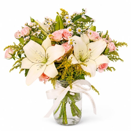 Enchanting Aurora Large Mason Jar Vase - Standard