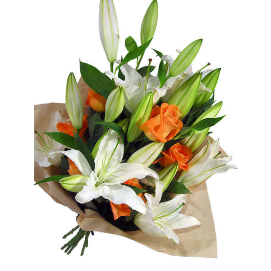 Roses and Oriental Lilies - Deluxe
