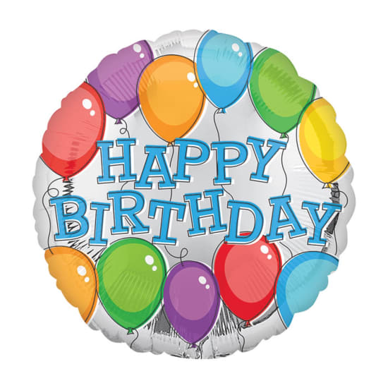 Happy Birthday Balloons - Standard