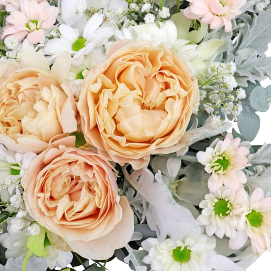 Beautiful Soul Cross Sympathy Arrangement - Standard