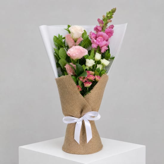 Daily Bouquet - Lavender blush and peach charm - Standard