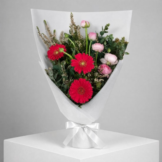 Daily Bouquet - Hot pink bounce and blush ruffles - Standard