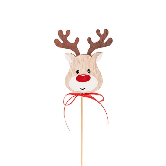 Wooden Reindeer Pick  - Standard
