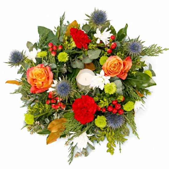 Festive Candlelight Wreath - Standard
