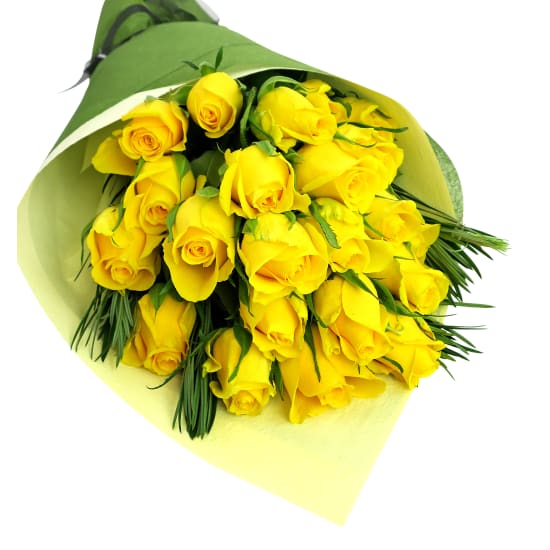 Yellow Rose Bouquet - 24 Roses(Two Dozen)