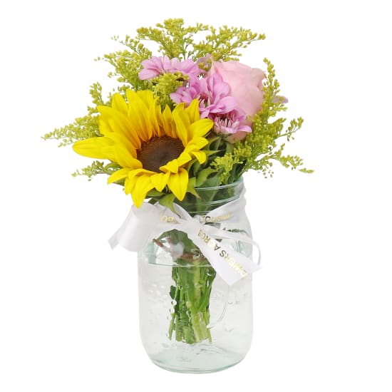 Pocket Full Of Pink Sunshine Mason Jar Vase - Standard