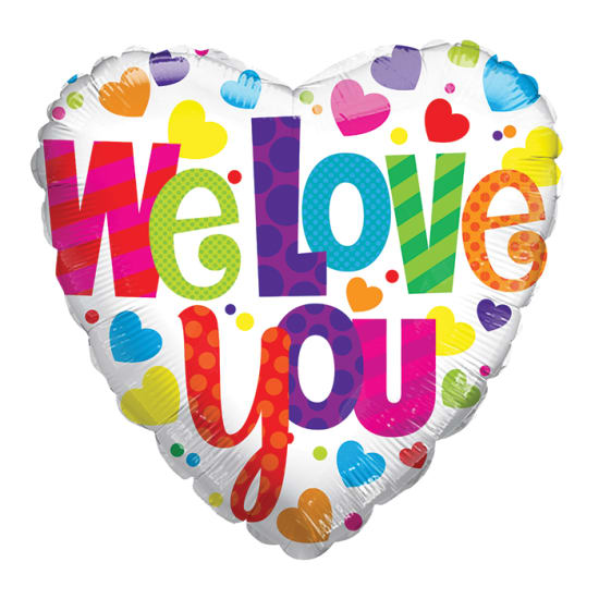 We Love You Balloon - Standard