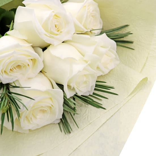 White Rose Bouquet - Standard