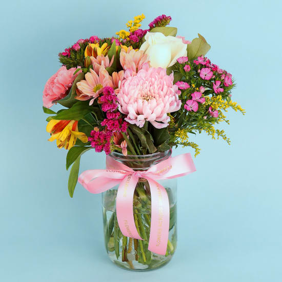 Full Of Love Large Mason Jar Vase - Standard