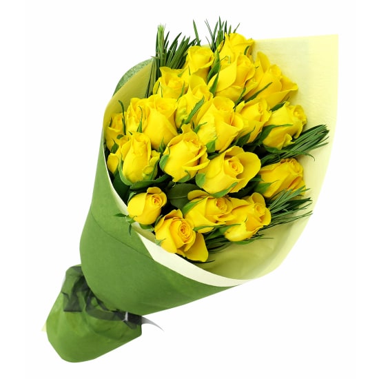 Yellow Rose Bouquet - 24 Roses(Two Dozen)