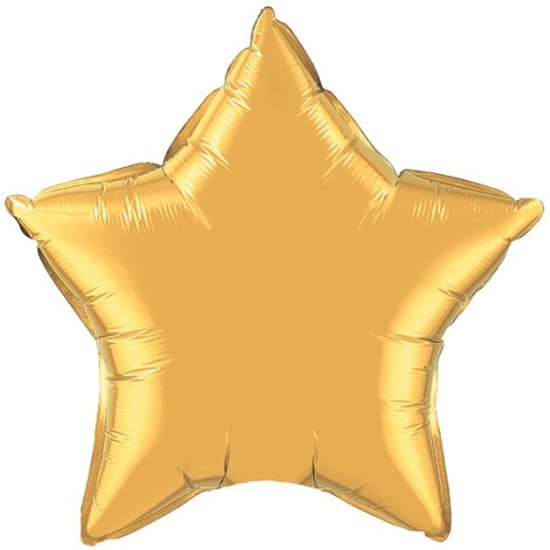 Gold Star Balloon - Standard