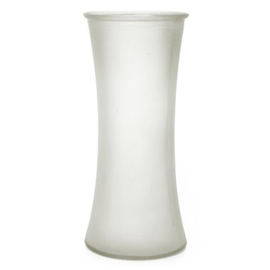 Glass Concaved Frosted Vase - Standard