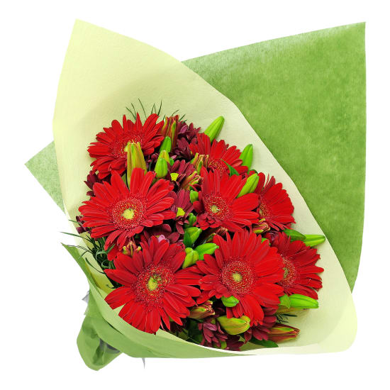 Pretty Bright Mixed Flower Bouquet - Premium