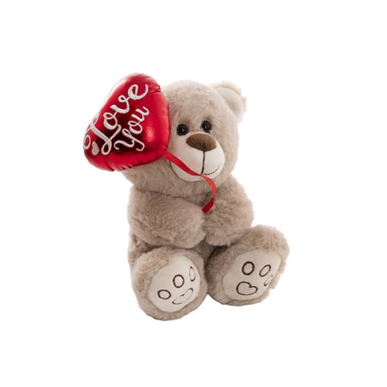 Teddy Bear Henry With Heart Balloon - Standard