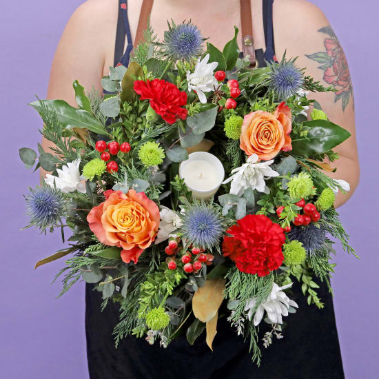 Festive Candlelight Wreath - Standard
