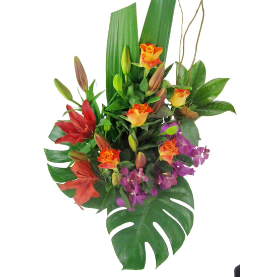 Happy Dance Flower Arrangement In Ceramic Vase - Standard