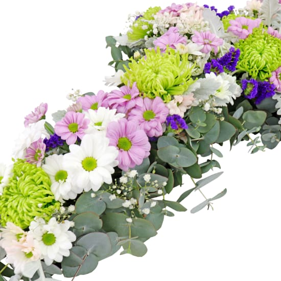 Pastel Farewell Flower Cross - Standard