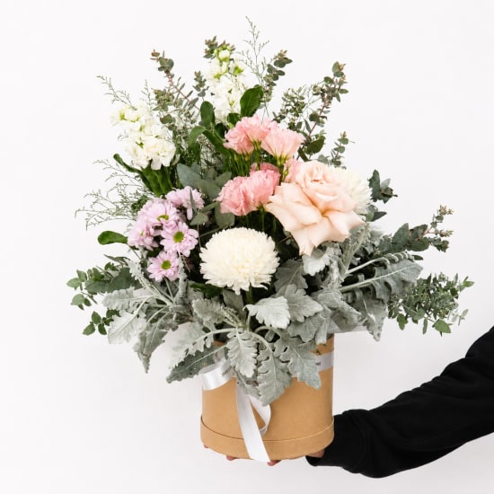 Botanical Elegance Hat Box - Standard