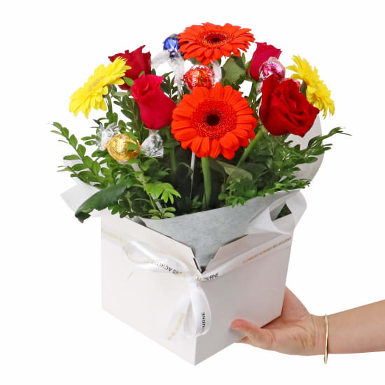 Dainty Lindt Flower Box - Standard
