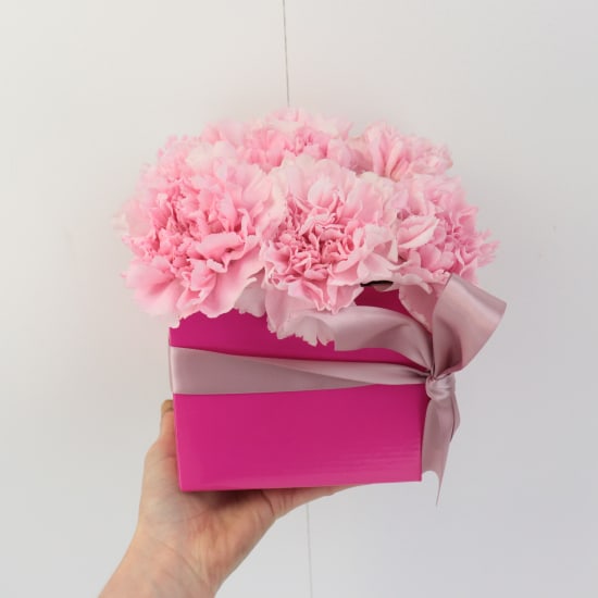 Little Carnation Flower Box   Pink - Standard