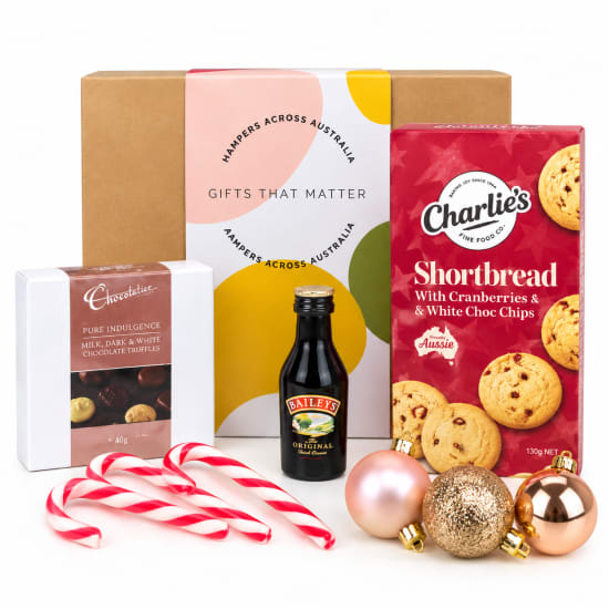 🎄🥃 Christmas Baileys & Sweet Delights Hamper 🍪✨ - Standard