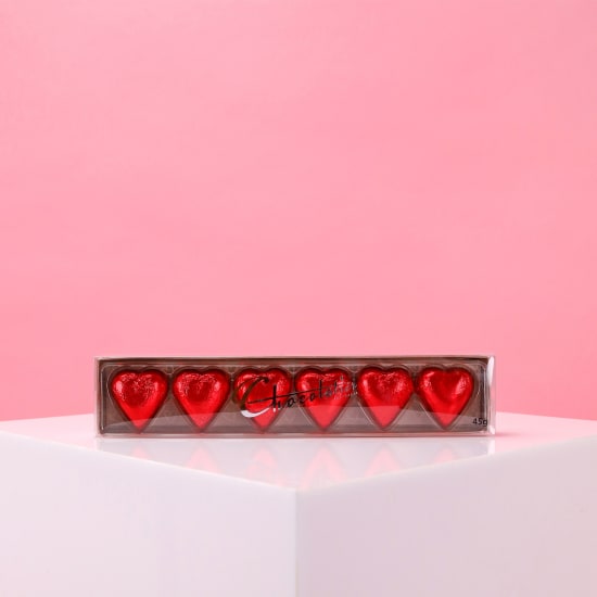 Chocolatier Red Chocolate Hearts - Standard