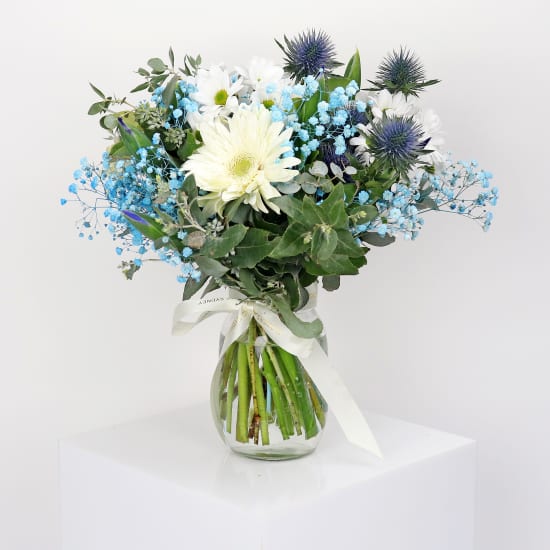 Blue Haven Blossom Mason Jar Vase - Standard