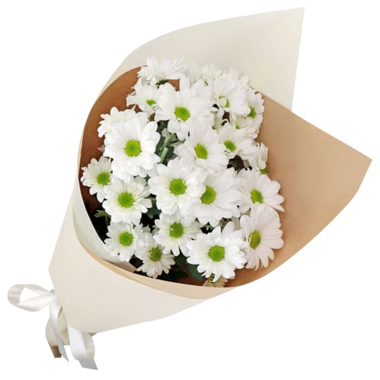 White Chrysanthemum Bunch - Standard