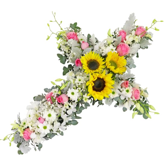 Healing Prayer Cross Wreath - Standard