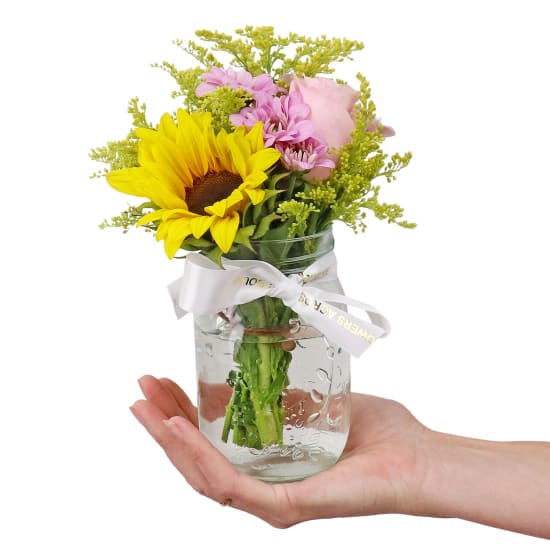 Pocket Full Of Pink Sunshine Mason Jar Vase - Standard