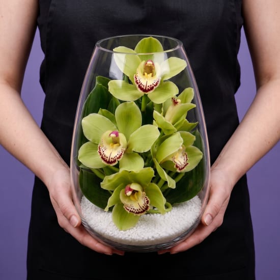 Beauty Beheld Cymbidium Orchid Vase - Standard (view 3 of 4)