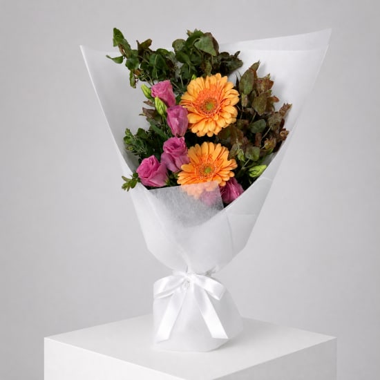 Daily Bouquet - Peach shine and pink swirl - Standard