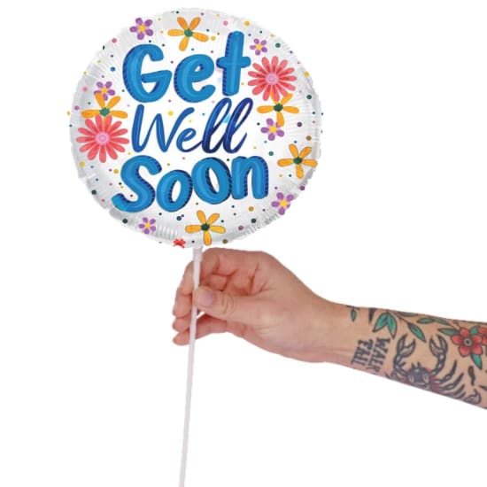 Get Well Soon Floral Pick - Standard