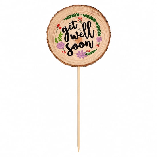 Bouquet Topper Get Well Soon - Standard