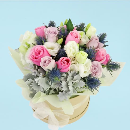 Heartfelt Hat Box Arrangement - Standard