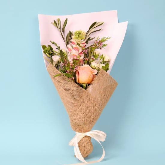 Peachy Paws Petal Elegance Posy - Standard
