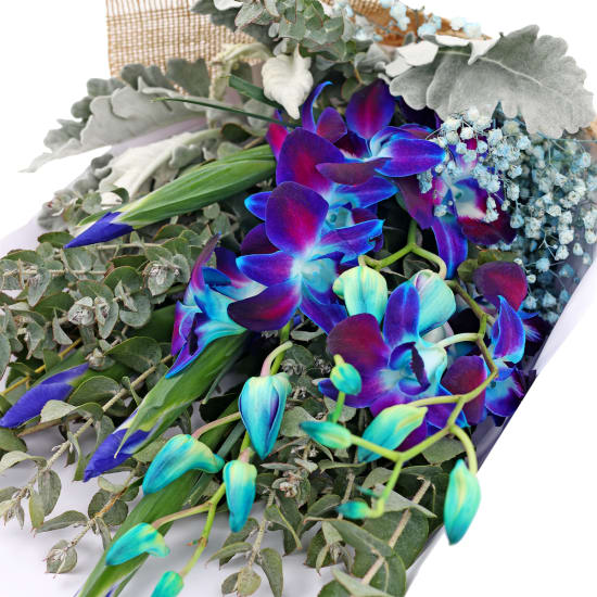 Blue Clouded Sky Bouquet - Deluxe