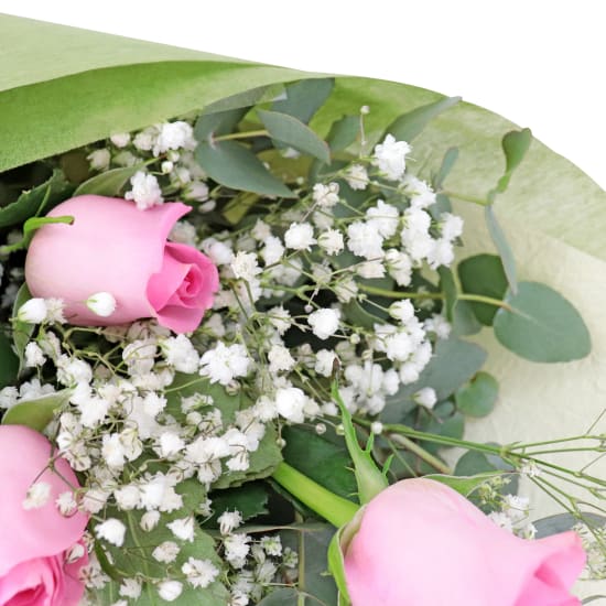 Rambling Soft Pink Rose Bouquet  - Standard