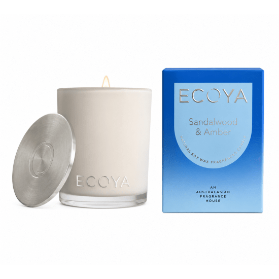 Ecoya Sandalwood & Amber Candle - Standard