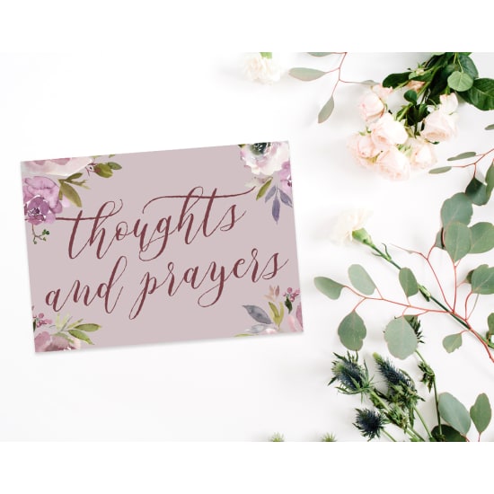 Thoughts & Prayers Card - Standard