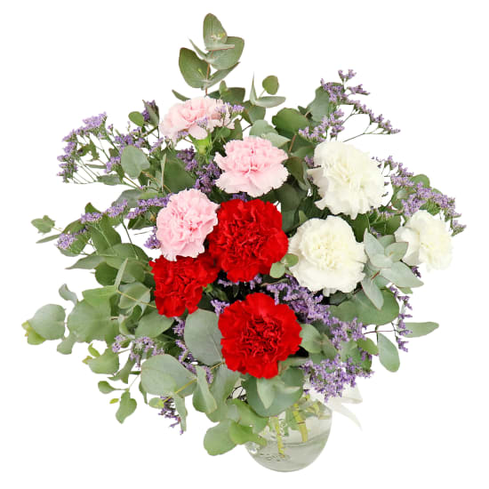 Three Blossom Flower Vase Arrangement - Premium (view 3 of 4)