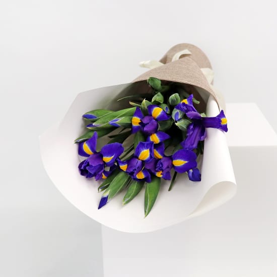 Blue Iris Flower Bouquet - Deluxe (view 5 of 7)