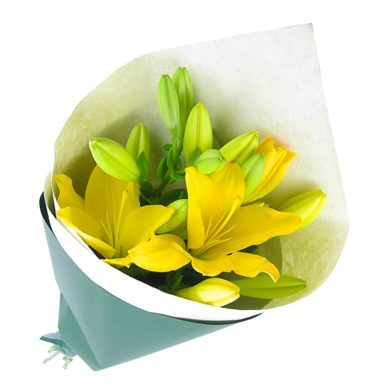 Yellow Lily Bunch - Standard
