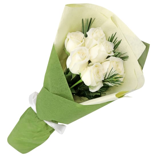 White Rose Bouquet - Standard