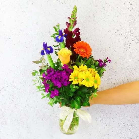 Little Bright Mason Jar Vase - Standard