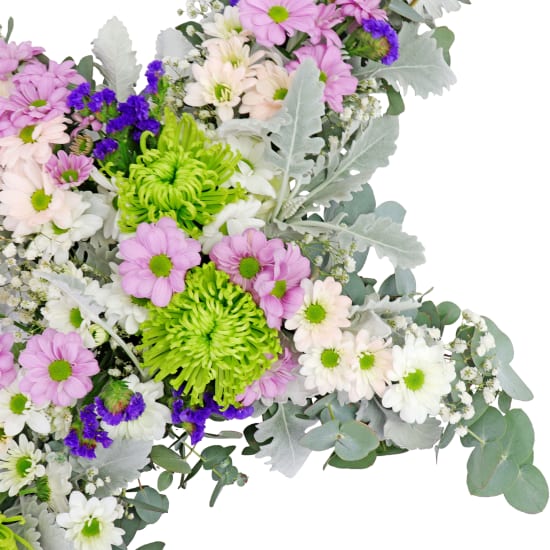 Pastel Farewell Flower Cross - Standard