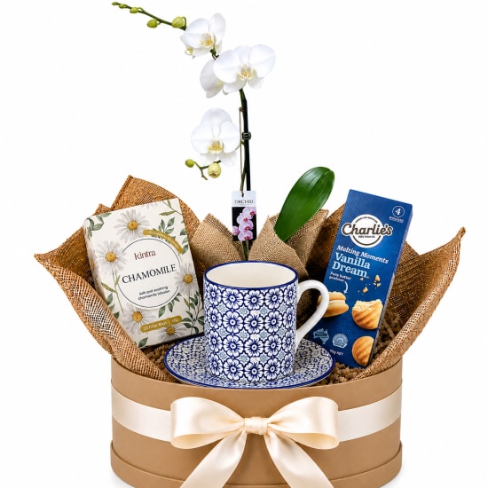 🤍🌸 Orchid & Tea Moments Hamper 🌸🤍 - Standard