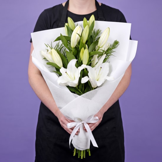 Fragrant White Oriental Lilies - Standard (view 3 of 4)
